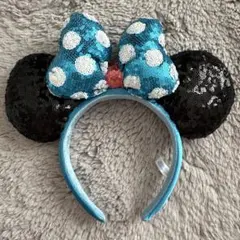 ミニーマウス風スパンコールカチューシャ