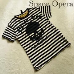 良品 春夏 Space Opera 【M】 Tシャツ ボーダー 薄手 カジュアル