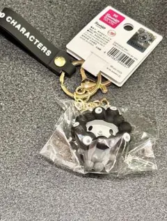 【マイメロ】　万博2025会場内限定！ミャクミャク×サンリオ　黒キーホルダー