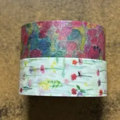 マスキングテープ (中古) #4878 ペーパーメッセージ　花