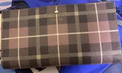 kate spade NEW YORK チェック柄 長財布 ピンクのサムネイル
