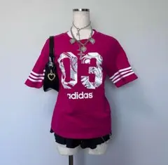 adidas y2k grunge 平成ギャル wishcore Tシャツ