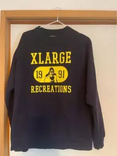 XLARGE 1991年プリントトレーナー ネイビー