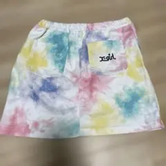 タイダイ スカート 130 女の子 キッズ エックスガール X-girl
