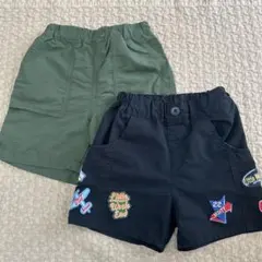 ショートパンツ　2枚セット　リトルウィークエンド　ユニクロ　110
