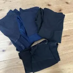 マタニティ　ジーンズ　 4点セット 黒 デニム