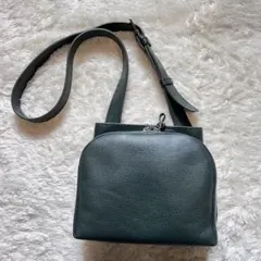 美品 マザーハウス ソラ2way ショルダーバック M ダークグリーン