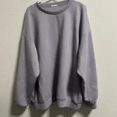 グレー クルーネック トレーナー