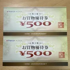 ヤマダ電機　お買物優待券　1000円分