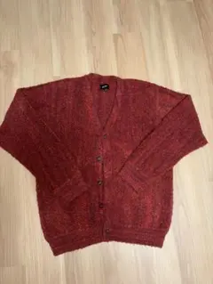 Beams Vネック カーディガン レッドのサムネイル