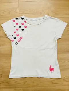 ☆le coq sportif☆スポーツウェア☆ハート柄半袖Tシャツ160☆