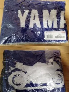 YAMAHA M-Towel ブルー　バイクデザイン　マフラータオル