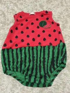 PUFF 2 KIDS スイカ柄 ロンパース 90cmのサムネイル