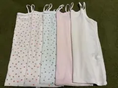 【5枚セット】UNIQLO エアリズムコットンブレンドキャミソール 120cm