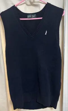 EAST BOY ネイビー　Vネック ニット スクール ベスト