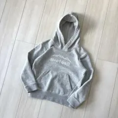 美品 mont-bell ロゴスウェットパーカー 杢グレー 120cm