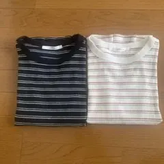 Lugnoncure ルノンキュール　リブ編みカットソー色違い2枚セットのサムネイル
