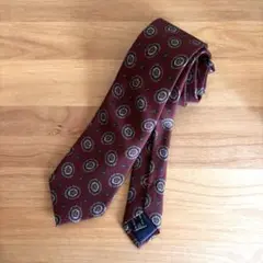 未使用 BEAMS F × Fermo Fossati 小紋柄プリントネクタイ