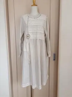 最終値下げ！マイクローゼット レースワンピース ナチュラル サマンサモスモス