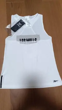 タグ付き新品 Reebok レスミルズ lesmills ホワイト タンクトップのサムネイル