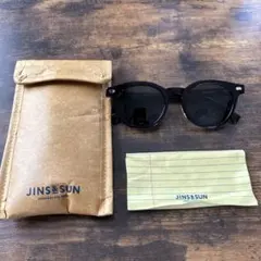 JINS & SUN ブラックラウンドサングラス