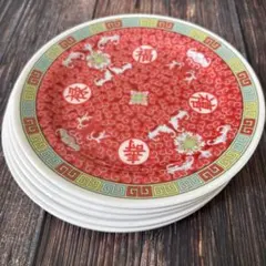 アジア食堂風 メラミンプレート 5枚セット タイ 香港 台湾 ベトナムのサムネイル