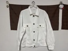 ホワイト ジャケット メンズ シンプル カジュアル アウター おしゃれ