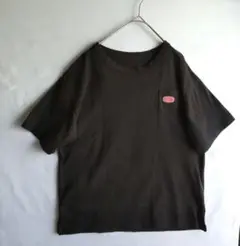 FINGER'S CROSSED Tシャツ ブラック ロゴワッペン　Ｌサイズ