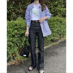 tip top ストライプビッグシャツ　ブルーのサムネイル