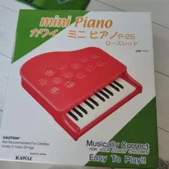 KAWAI ミニピアノ P-25 赤 ローズレッド 箱付き - メルカリ