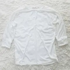 [新品] カットソー　長袖　ホワイト　レース　ドルマンスリーブ　サイズXXL