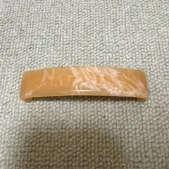 オレンジマーブル　バレッタ