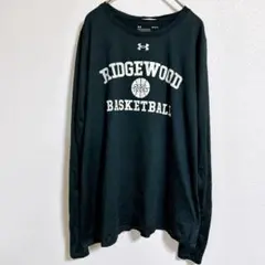 アンダーアーマー ヒートギア 長袖 ロンT L 黒 バスケ トレーニングウェア