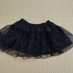 キッズ　子供用　パニエ　ブラック　100〜130cm　ドレス　発表会　ハロウィン