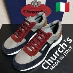 未使用 イタリア製 Church's チャーチ CH873スエード切替スニーカーのサムネイル