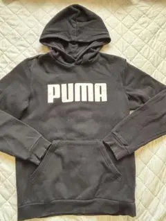 美品☆PUMA フード付きパーカー黒