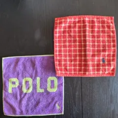 POLO タオルハンカチ 2枚セット