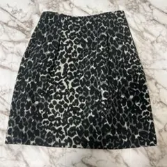 ヒョウ柄タイトスカート 36
