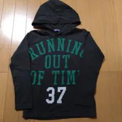 フード付き長袖カットソー　120サイズ