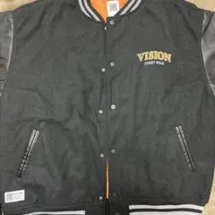 VISION STREET WEAR スタジャン LL ブラック/オレンジ