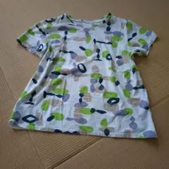 総柄 半袖Tシャツ コットン100% ホワイトのサムネイル