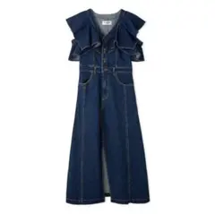 【新品タグ付き未使用】リリーブラウン　デニムフリルワンピース