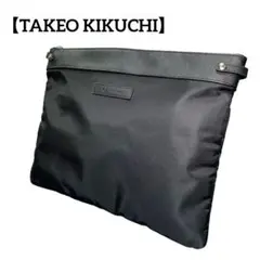 【TAKEO KIKUCHI】 タケオキクチ　ナイロン クラッチバッグ