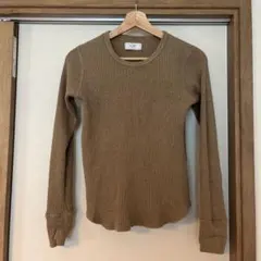 SLOBE IENA ワッフルニット ブラウン 長袖
