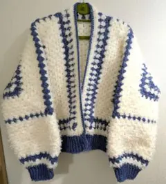 ハンドメイド ヘキサゴンカーディガン