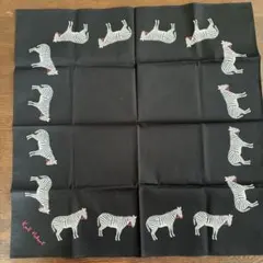 カールヘルム黒地シマウマハンカチのサムネイル