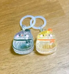 週末値下げSALE！雪だるま めじるしチャーム SnowMan黒 オレンジ