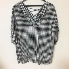 ローリーズファーム ギンガムチェック ブラウス