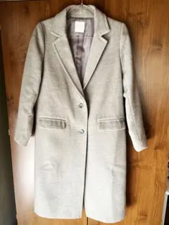 LIMRY'S FARM グレー チェスターコート L