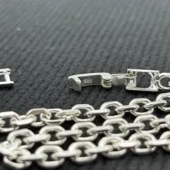 ■新品■ silver 925 喜平 チェーン ネックレス 50cm シルバー